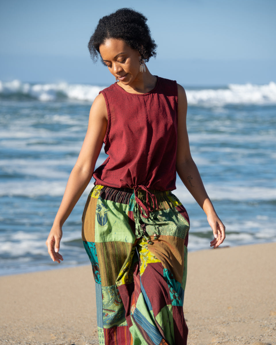 Drawstring Kurta Top