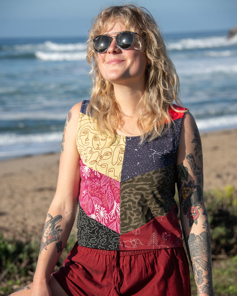 Upcycled Patchwork Tank