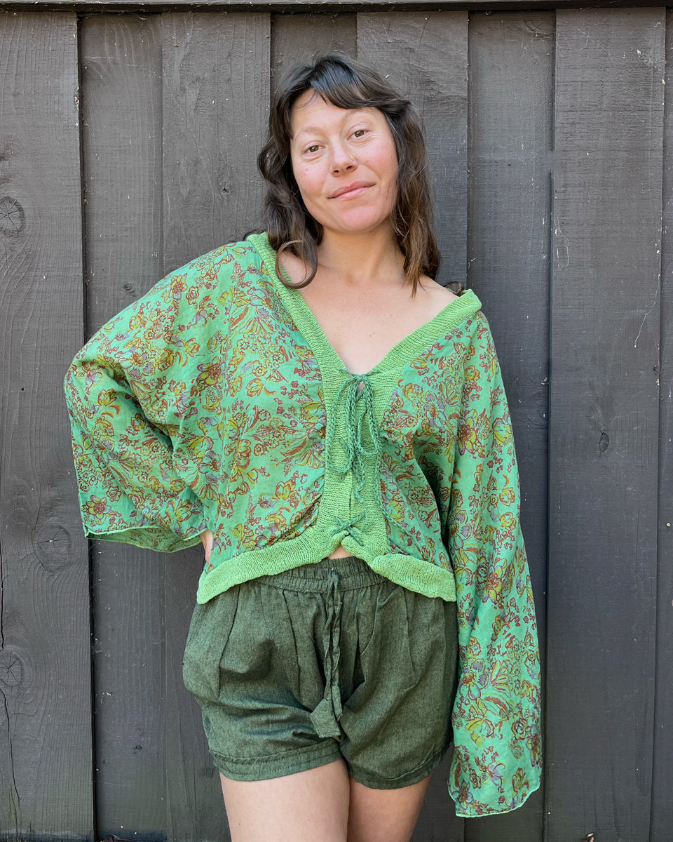 Flora Lace Up Top
