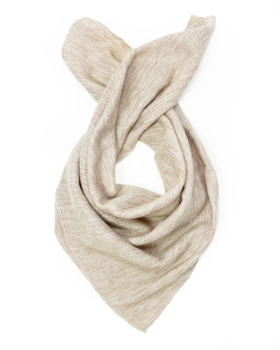 Brushed Woven Bandana in Ash