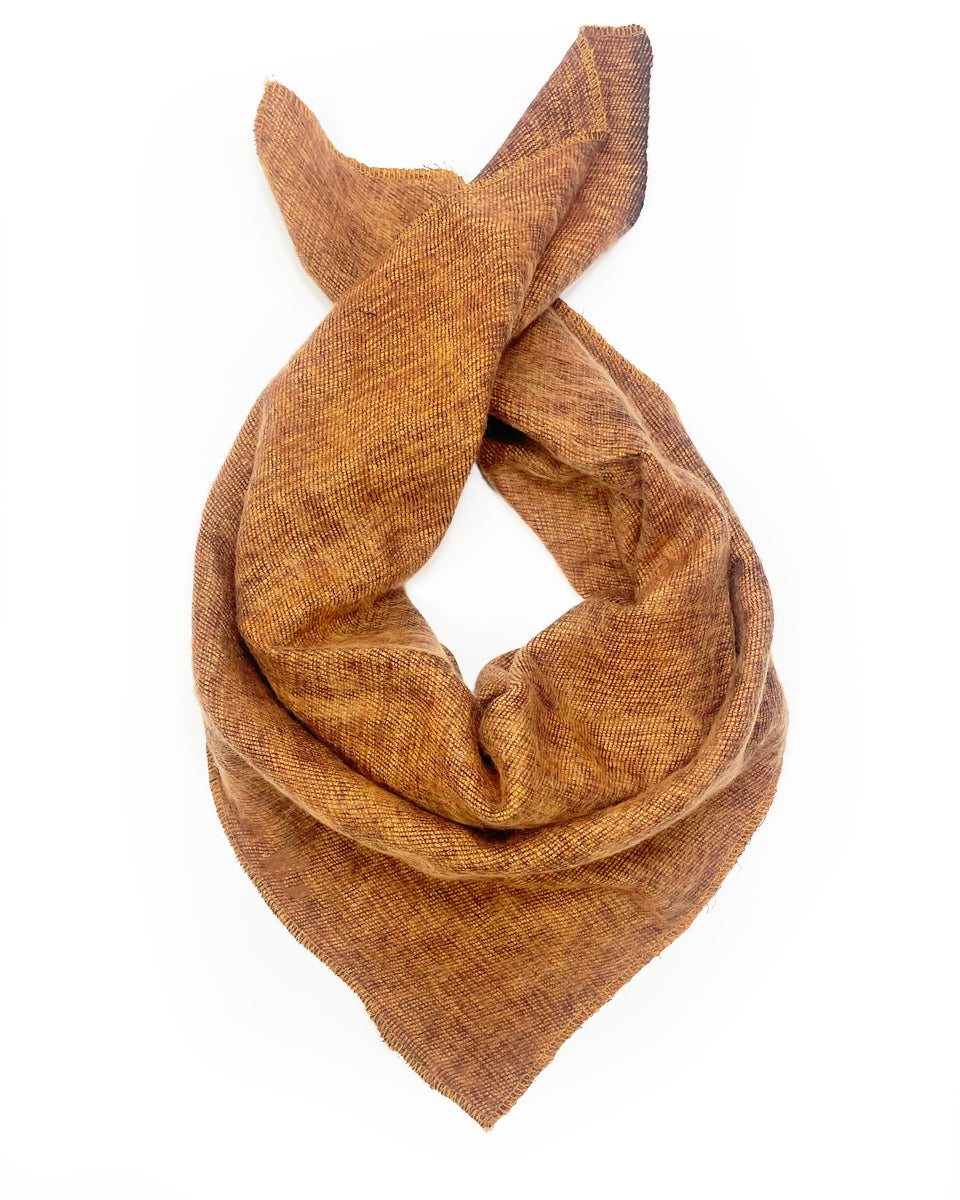 Brushed Woven Bandana in Cinnamon