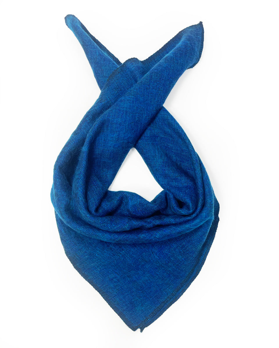 Brushed Woven Bandana in Peacock