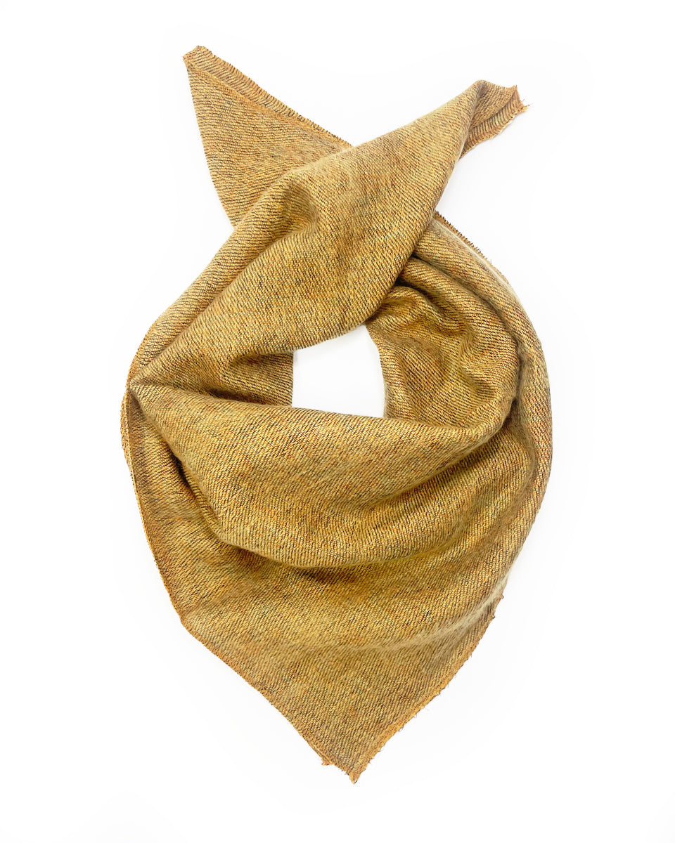 Brushed Woven Bandana in Saffron