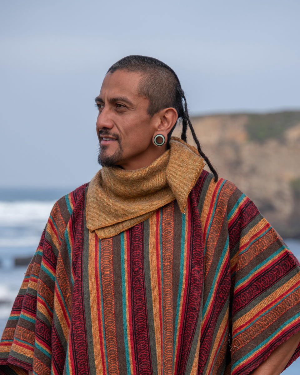 Brushed Woven Bandana in Saffron
