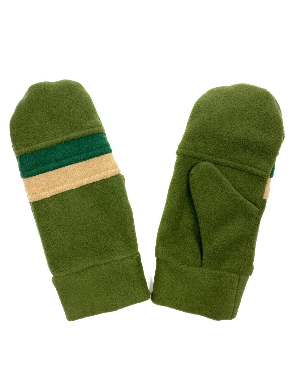 Striped Fleece Mittens