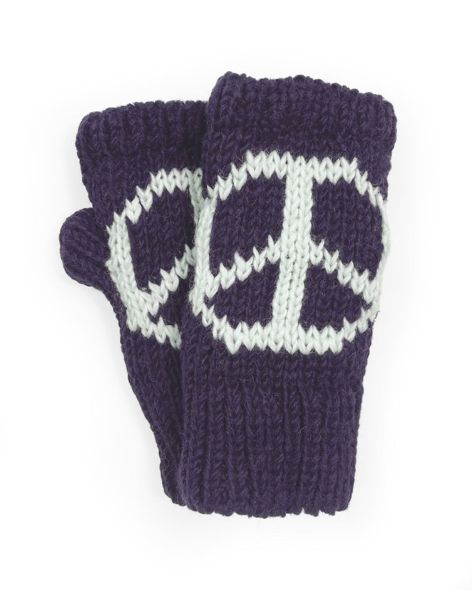 Peace Fingerless Gloves