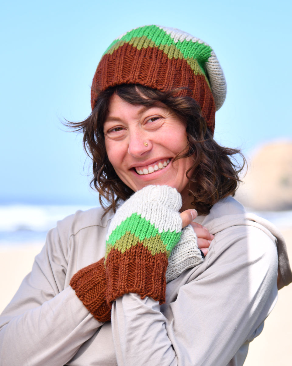 Mountain Fingerless Gloves