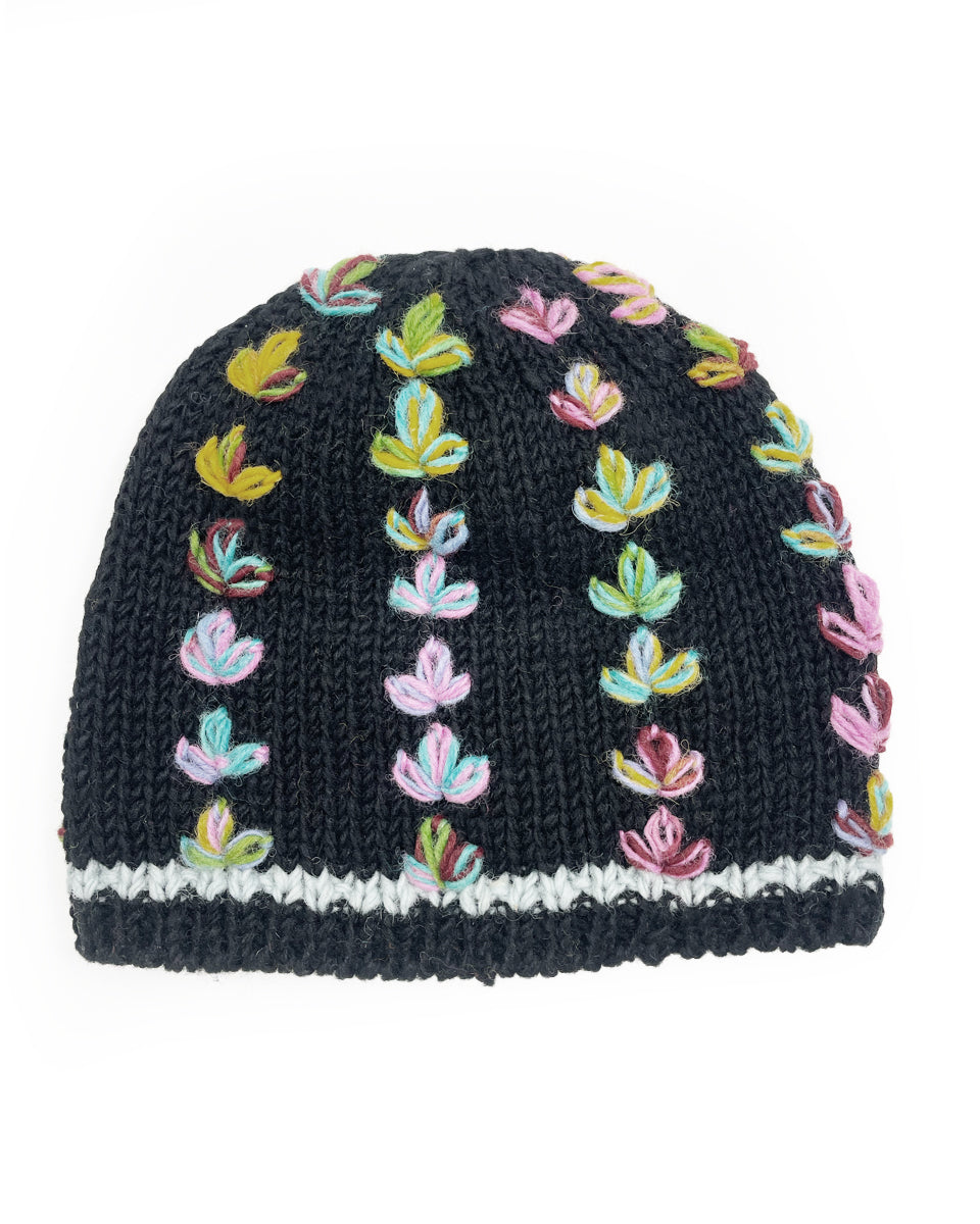 Multi-Color Flower Beanie