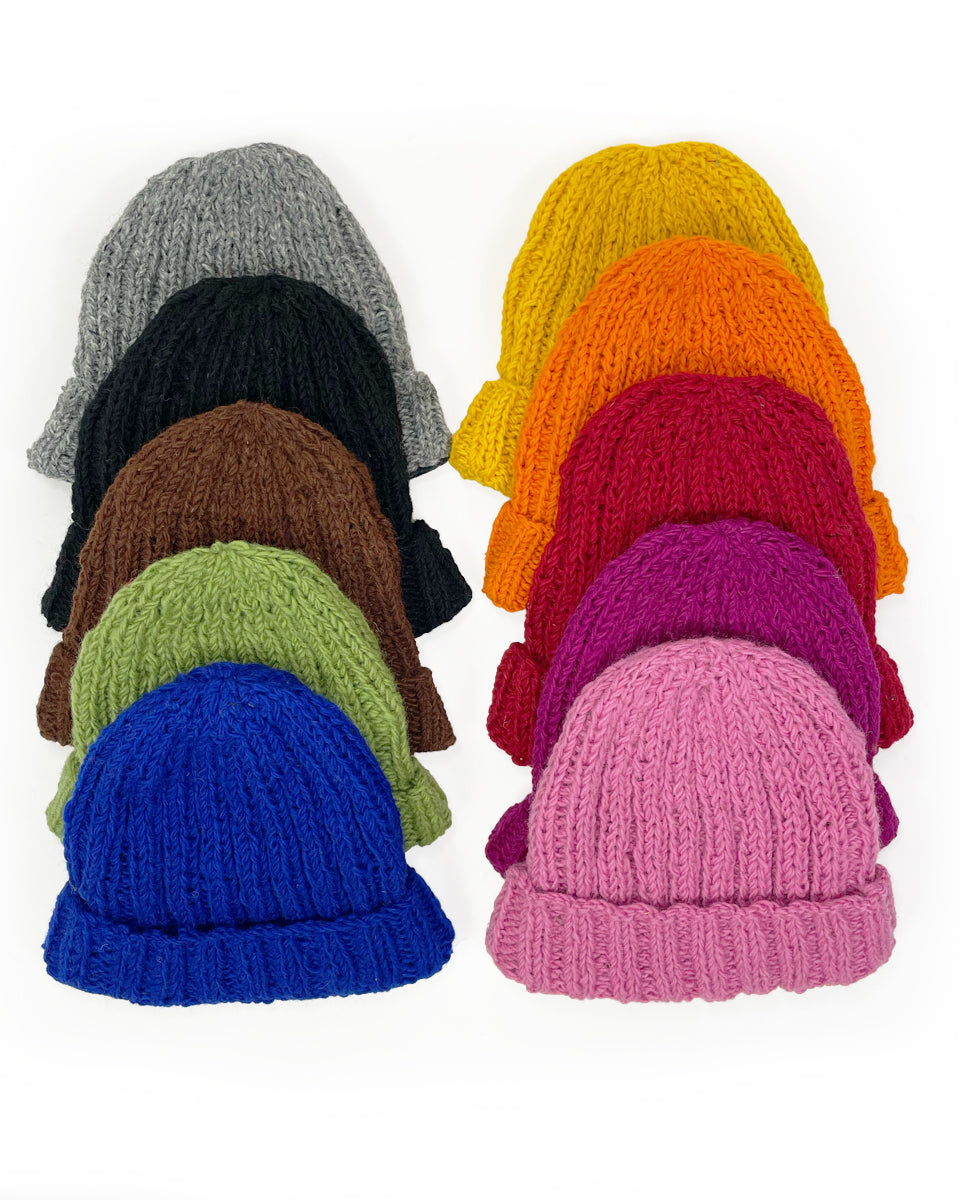 Ribbed Fold Over Beanie