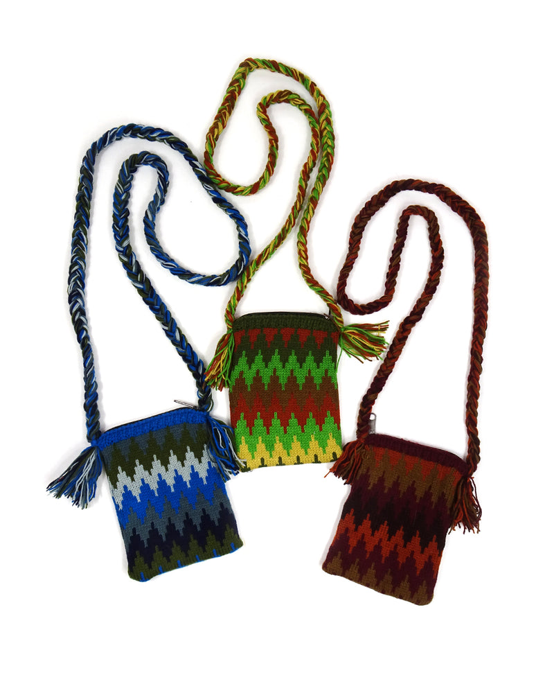Zig Zag Knit Purse