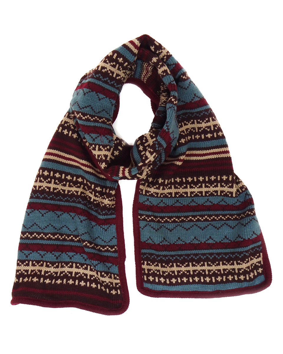 Intarsia Knit Scarf