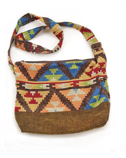 Geometric Messenger Bag