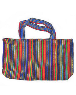 XL Striped Cotton Tote Bag