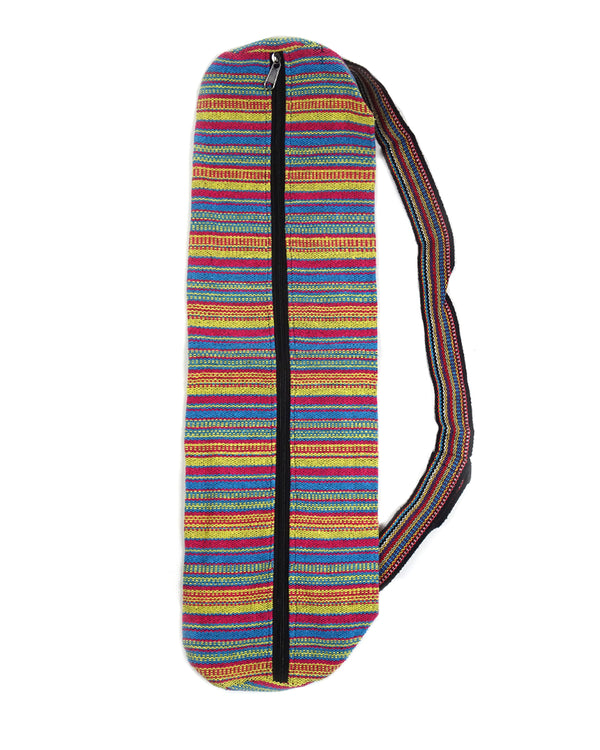 Striped Cotton Yoga Bag