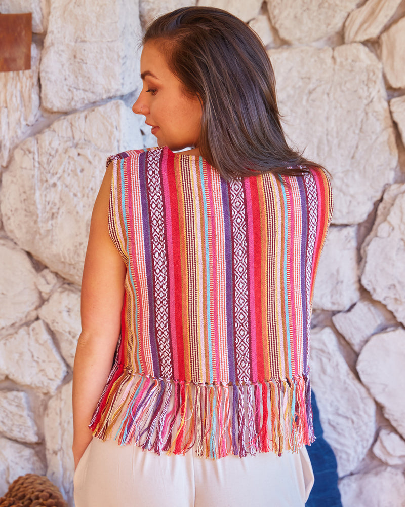Cotton Gheri Bolero Vest
