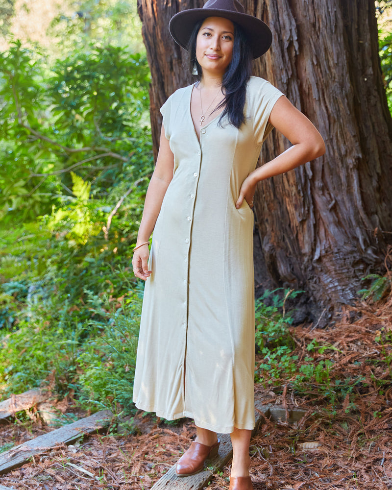 Button-Down Swing Dress