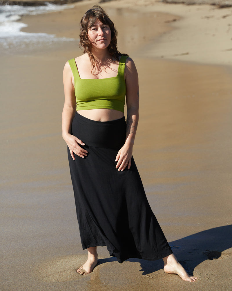 Strapless Rayon Swing Dress