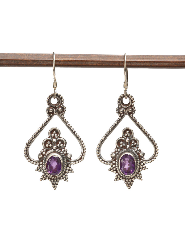 Paisley Earring with Stone