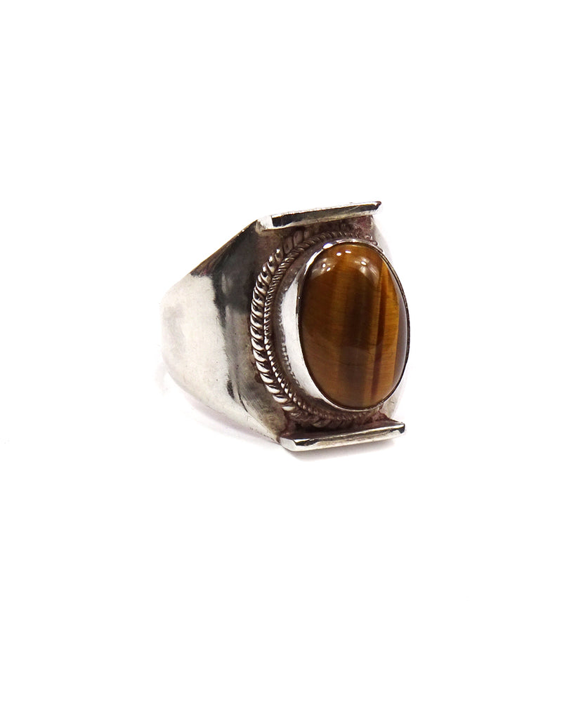 Saddle Ring with Stone