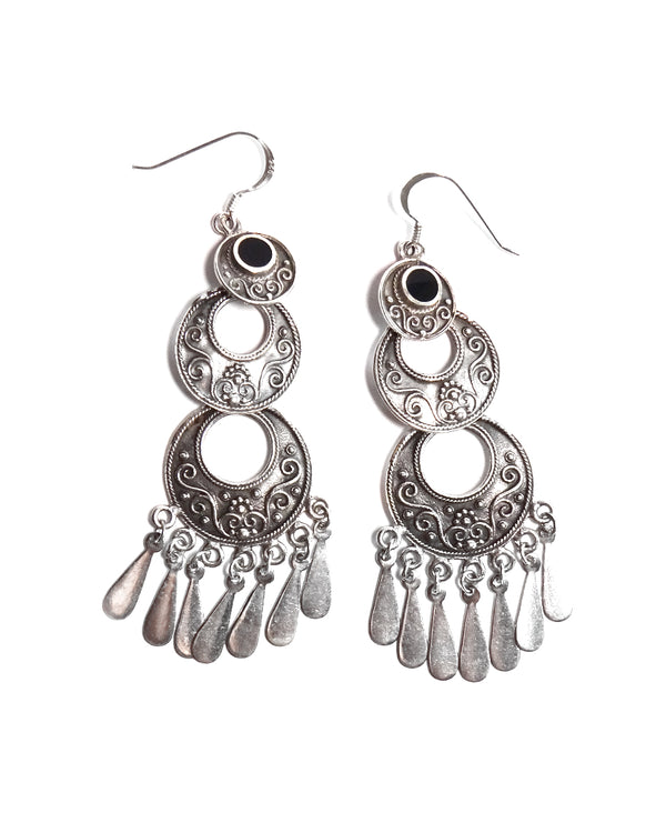 3-Tier Filigree Earrings