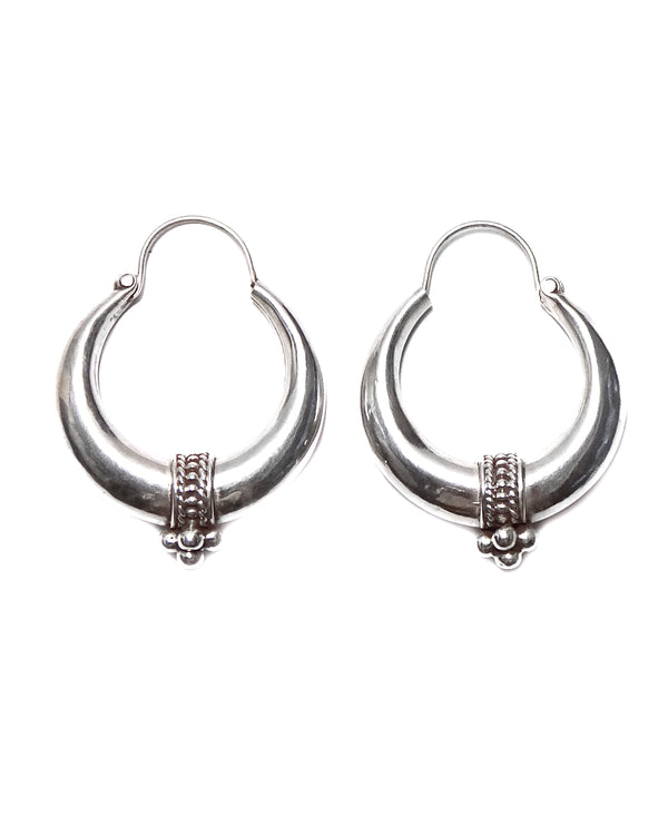 Tribal Hollow Hoop Earrings