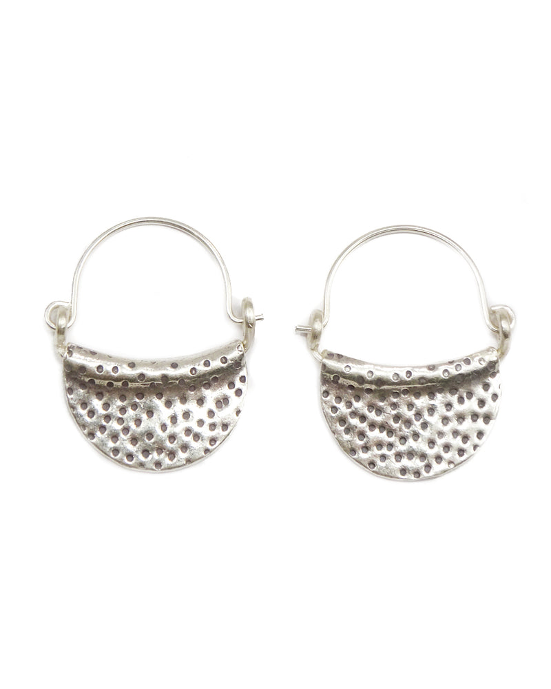 Half Moon Earring with Dots