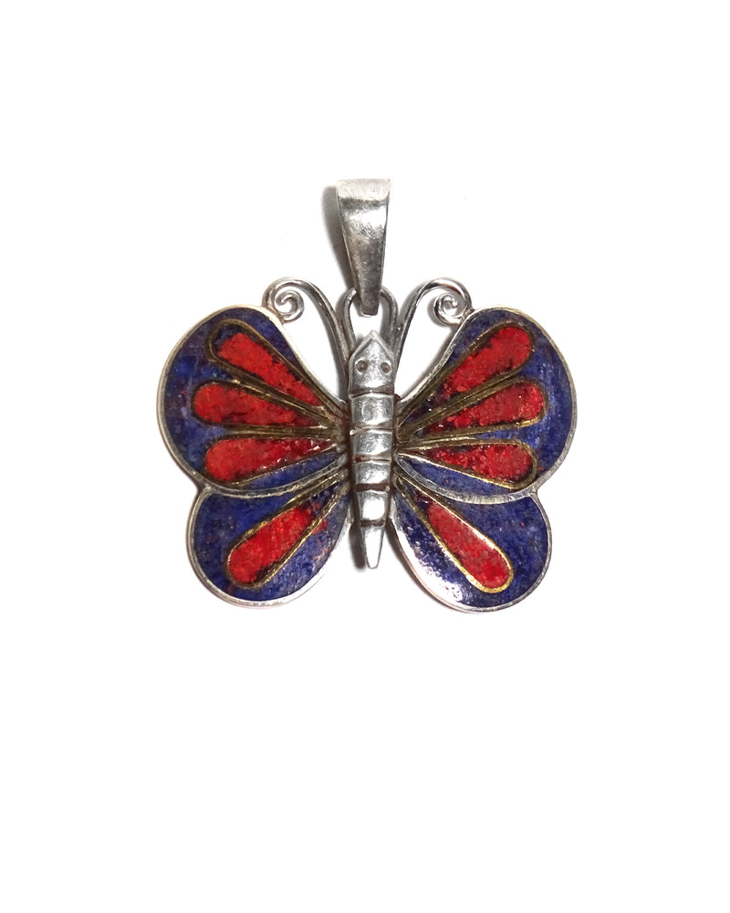 Inlay Butterfly Pendant