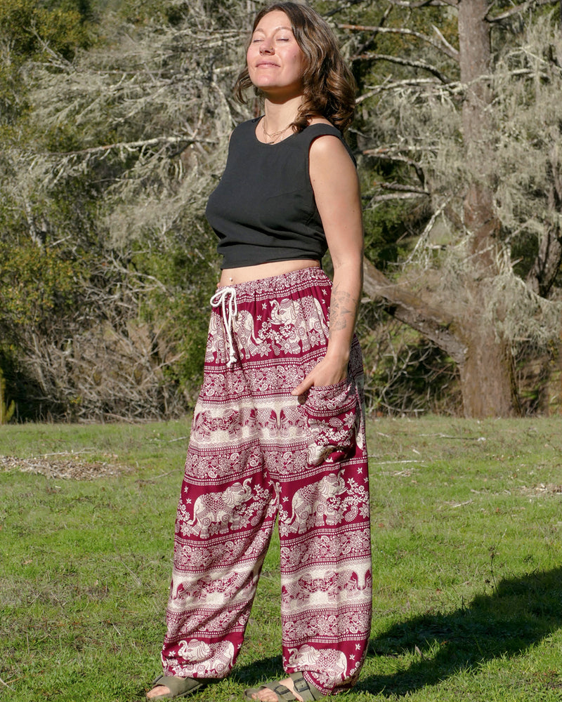 Buy Blue Elephant Pants Baggy Boho Style Printed Hippie Massage Online in  India  Etsy