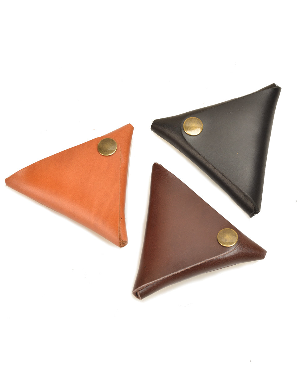 Leather Triangle Pouch