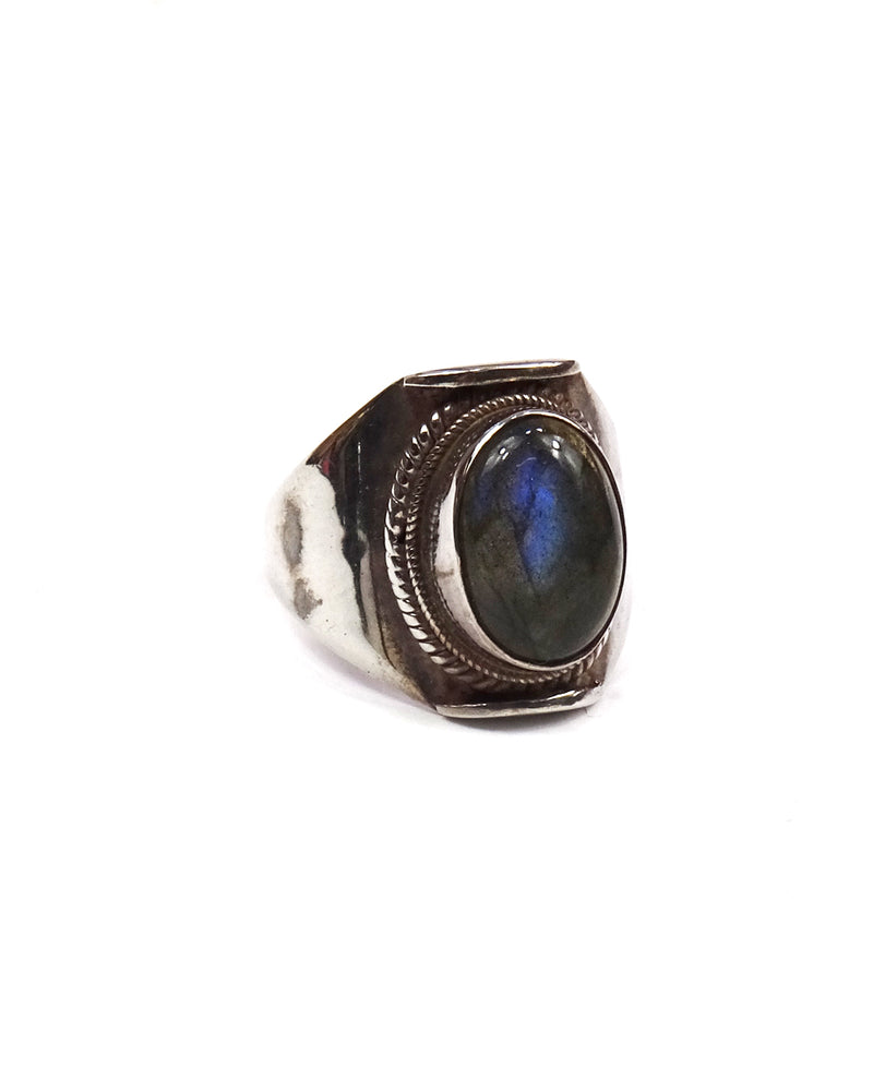 Saddle Ring with Stone