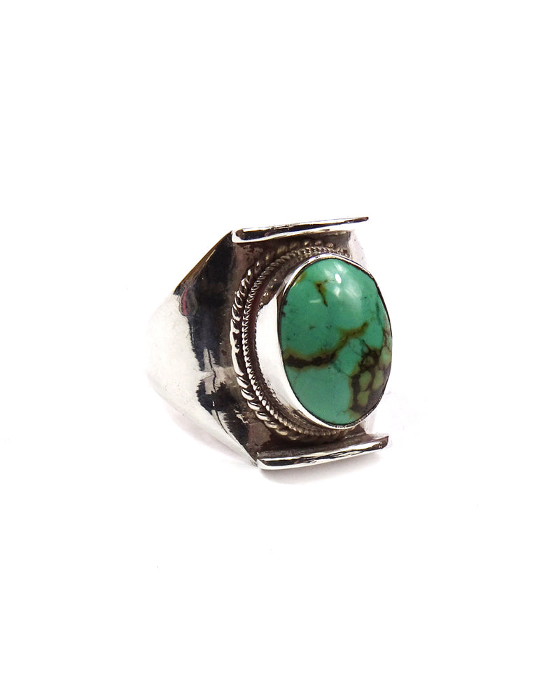 Saddle Ring with Stone