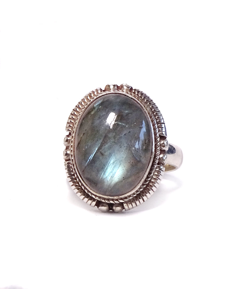 Simple Ring with Oval Stone