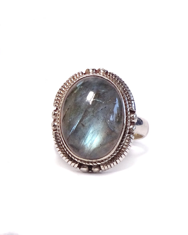 Simple Ring with Oval Stone