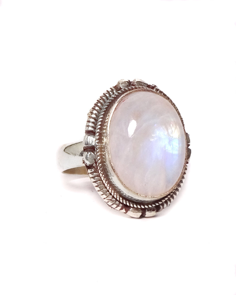 Simple Ring with Oval Stone