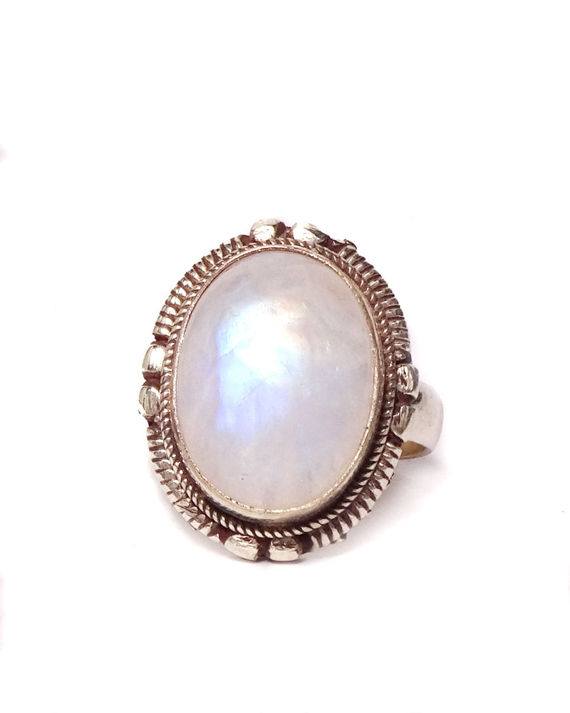 Simple Ring with Oval Stone