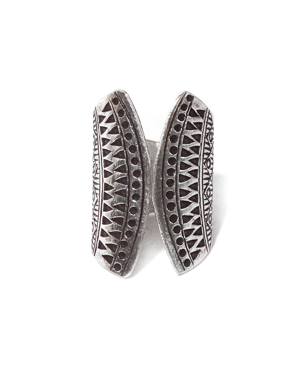 Zig Zag Tribal Butterfly Ring