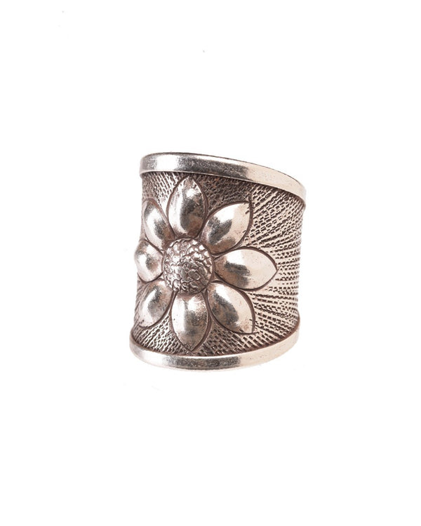 Tribal Ring with Flower