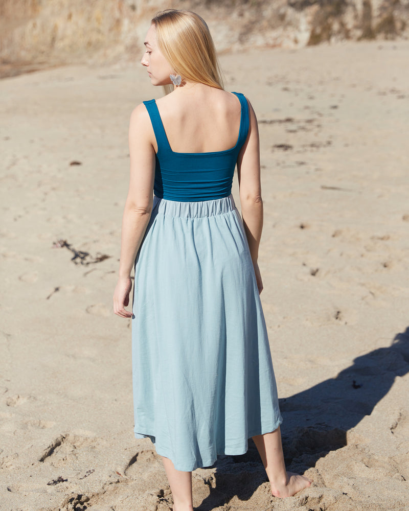 Organic Button Down Skirt
