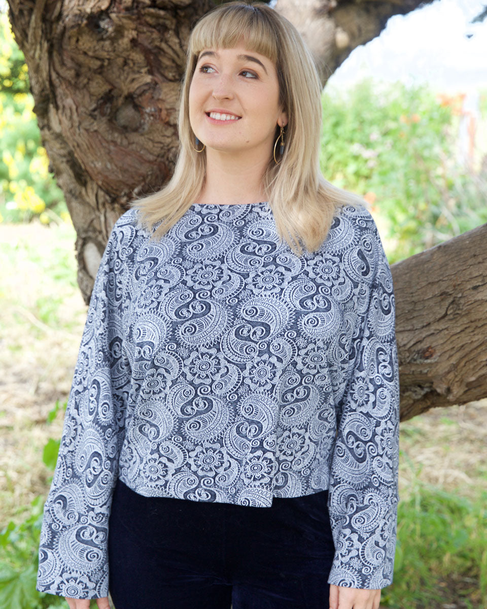 Organic Cotton Jacquard Sweater