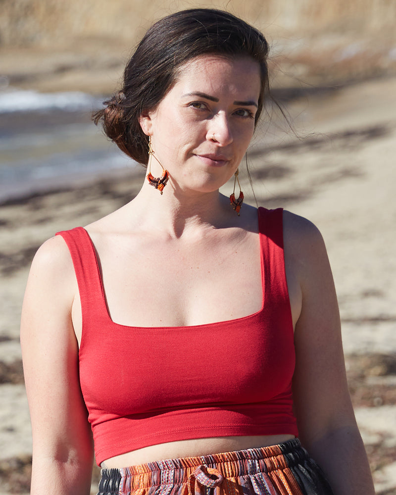 Square Neck Crop Top