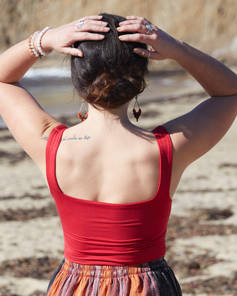 Square Neck Crop Top