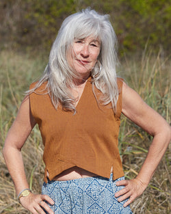 Organic Jacquard Crossover Top