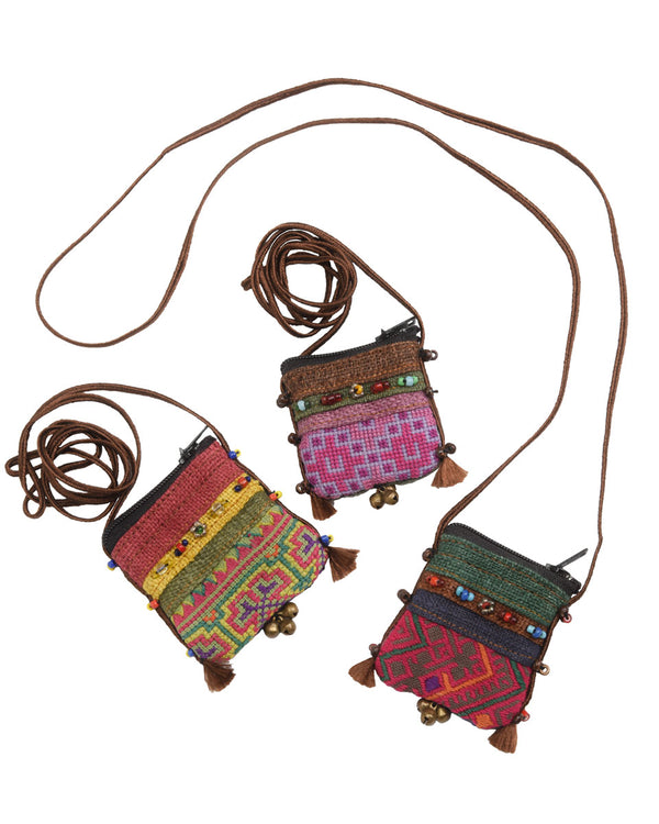 Tribal Hmong Pouch Necklace