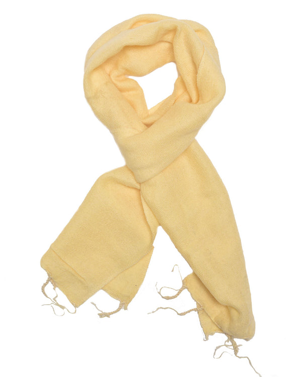 Brushed Woven Scarf in Cream