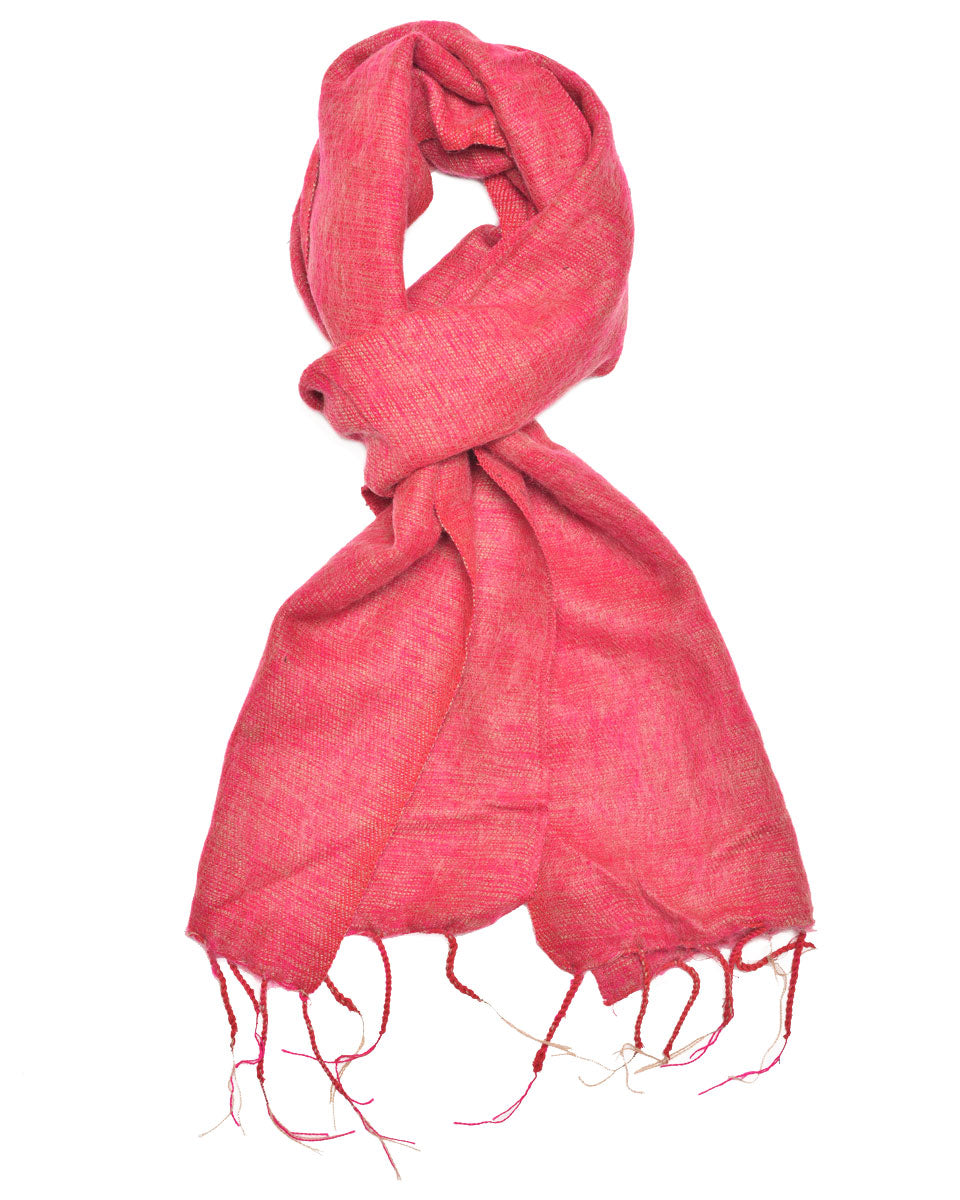 Brushed Woven Scarf in Dusty Pink