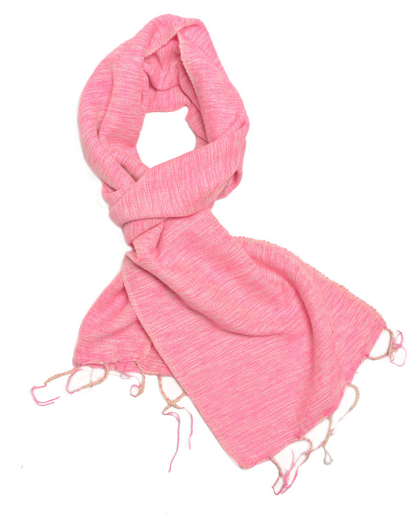 Brushed Woven Scarf in Rose