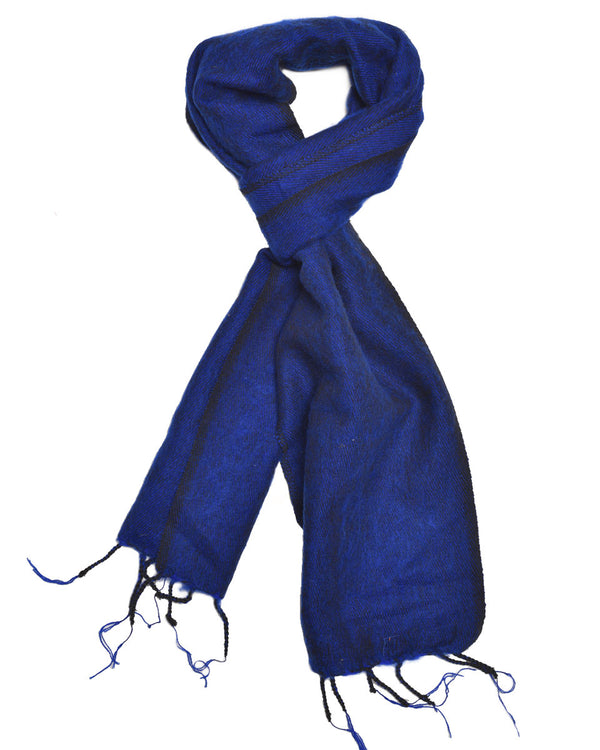 Brushed Woven Scarf in Royal Blue