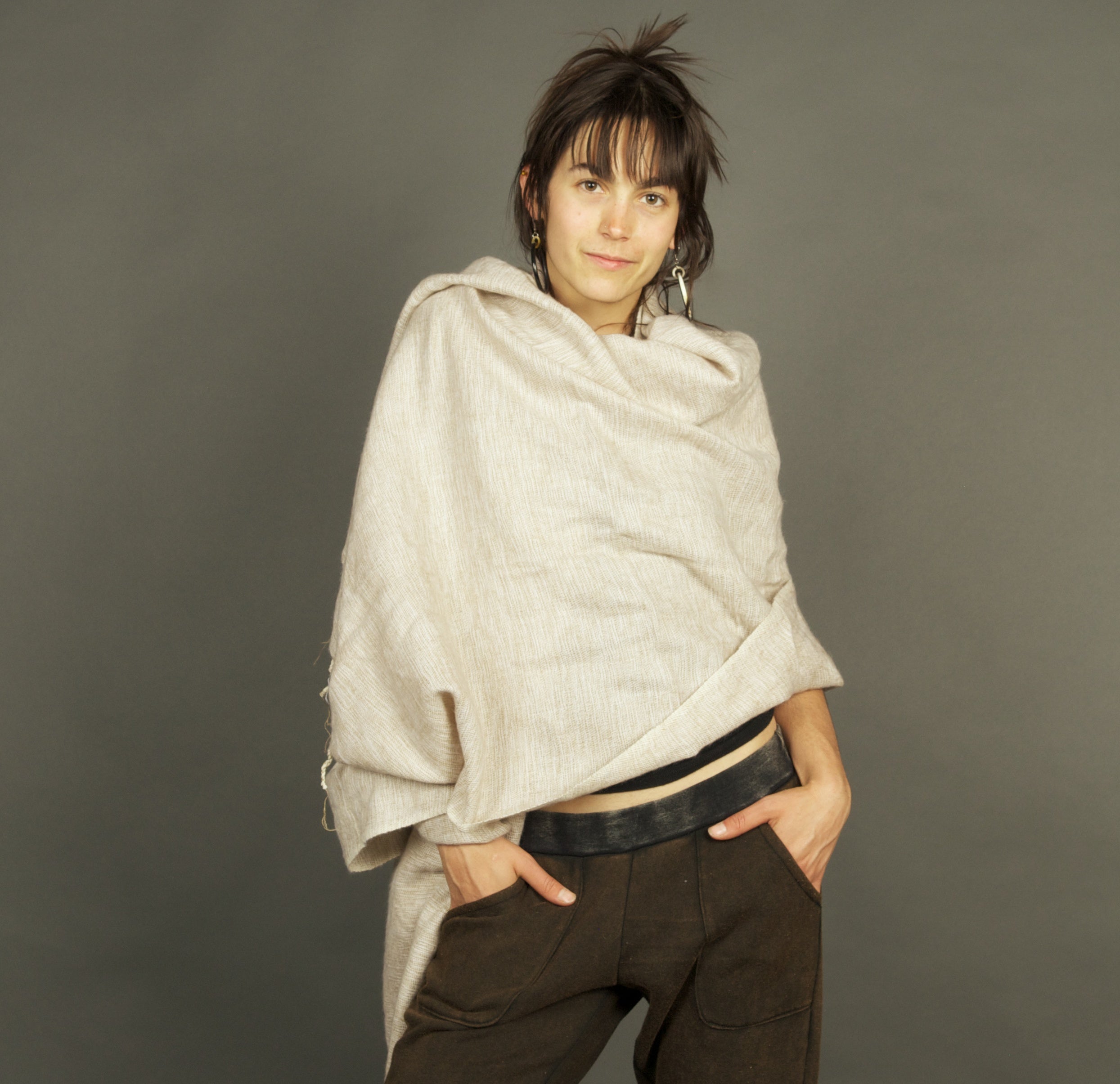 小物 Eaphi /BOUCLE SUKASHI SHAWL beige 小物 eaphi BOUCLE SUKASHI SHAWL beige BOUCLE SUKASHI SHAWL