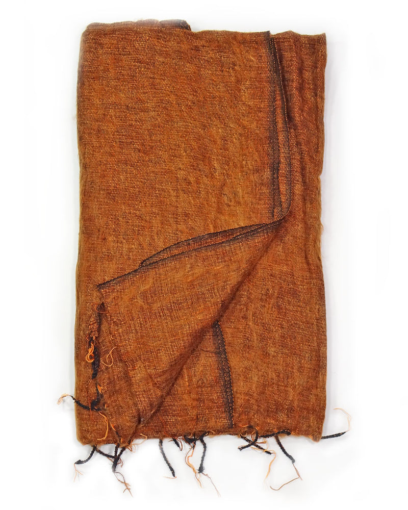 Brushed Woven Blanket in Cinnamon