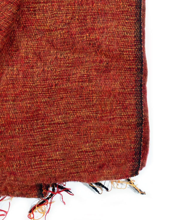 Brushed Woven Blanket in Sangria